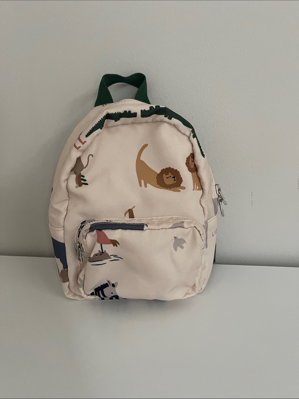 LIEWOOD Kids Lion Print Mini Backpack - Cream